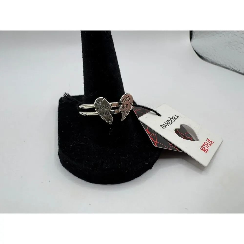 Pandora Stranger Things Friends Don't Lie Splitable Ring - Size 8.5 - New in Box